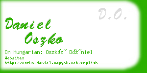 daniel oszko business card